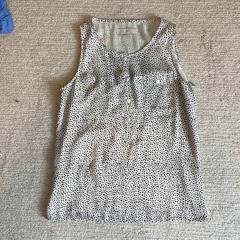 Loft animal print blouse